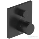 Duravit C.1 falsík alatti termosztátos kád/zuhanycsaptelep, matt fekete C14200015046