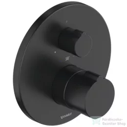   Duravit C.1 falsík alatti termosztátos kád/zuhanycsaptelep, matt fekete C14200016046