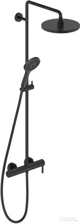 Duravit C.1 falon kívüli zuhanyrendszer, matt fekete C14280007046