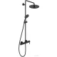 Duravit C.1 falon kívüli zuhanyrendszer, matt fekete C14280007046