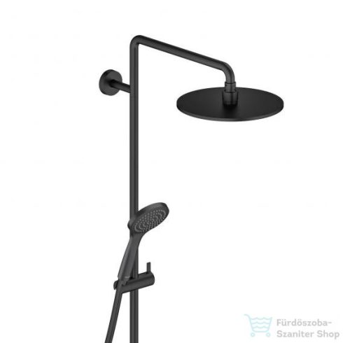 Duravit C.1 falon kívüli zuhanyrendszer, matt fekete C14280007046
