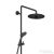 Duravit C.1 falon kívüli zuhanyrendszer, matt fekete C14280007046