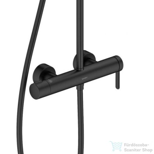 Duravit C.1 falon kívüli zuhanyrendszer, matt fekete C14280007046