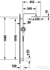 Duravit C.1 termosztátos zuhanyrendszer, matt fekete C14280008046