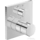Duravit C.1 falsík alatti termosztátos kád/zuhanycsaptelep kádkifolyó/kézizuhany jelöléssel, króm C15200013010