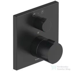   Duravit C.1 falsík alatti termosztátos kád/zuhanycsaptelep kádkifolyó/kézizuhany jelöléssel, matt fekete C15200013046