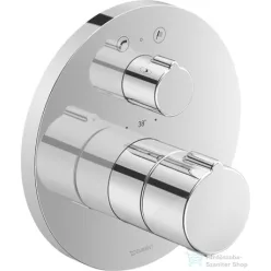   Duravit C.1 falsík alatti termosztátos kád/zuhanycsaptelep kádkifolyó/kézizuhany jelöléssel, króm C15200014010