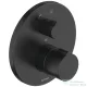 Duravit C.1 falsík alatti termosztátos kád/zuhanycsaptelep kádkifolyó/kézizuhany jelöléssel, matt fekete C15200014046
