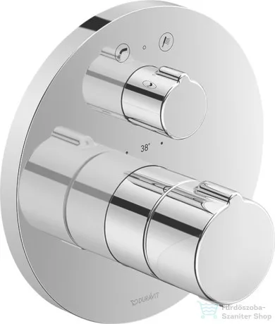Duravit C.1 falsík alatti termosztátos kád/zuhanycsaptelep kádkifolyó/kézizuhany jelöléssel,légbeszívóval,króm C15200018010