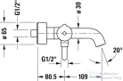 Duravit C.1 kádtöltő csaptelep zuhanyszett nélkül,króm C15230000010
