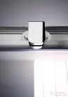 Hüppe CLASSICS 2 90x90x190 negyedköríves tolóajtós zuhanykabin, rádiusz: 500, fényes ezüst profilzattal, világos üveggel, Anti-Plaque nélkül C20602 069 321