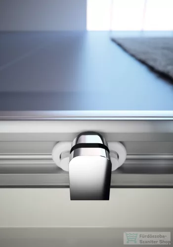 Hüppe CLASSICS 2 100x100x190 negyedköríves tolóajtós zuhanykabin, rádiusz: 500, fényes ezüst profilzattal, világos üveggel, Anti-Plaque nélkül C20605 069 321