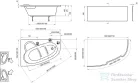 Ravak Asymmetric 160 x 105 bal akrilkád (hófehér) C461000000