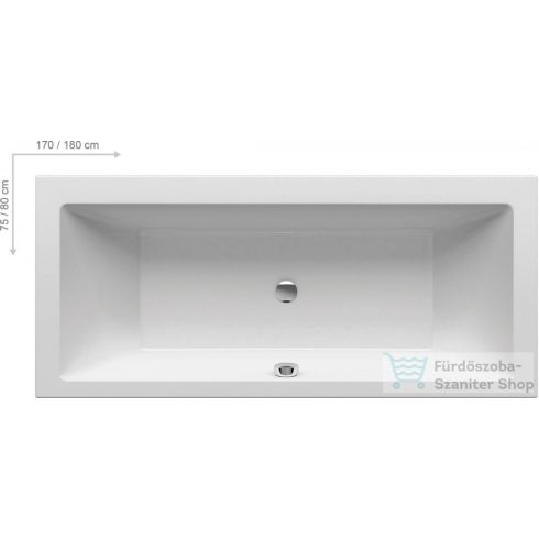 Ravak FORMY 01 Slim 170x75 cm-es akrilkád,hófehér C691300000