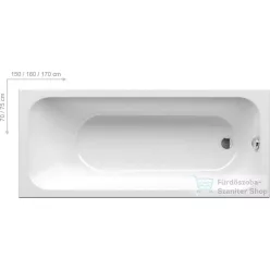 Ravak Chrome kád 150x70 snowwhite C721000000