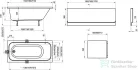 Ravak Chrome kád 150x70 snowwhite C721000000
