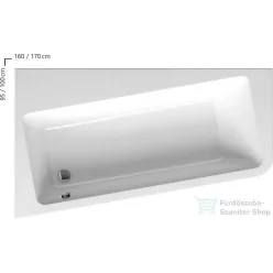 Ravak 10° kád 170x100 balos fehér	C811000000