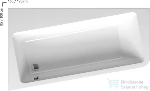 Ravak 10° kád 160x95 balos fehér	C831000000