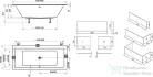Ravak FORMY 01 Slim 180x80 cm-es akrilkád,hófehér C881300000