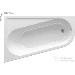 Ravak CHROME kád 170x105 balos, fehér CA31000000