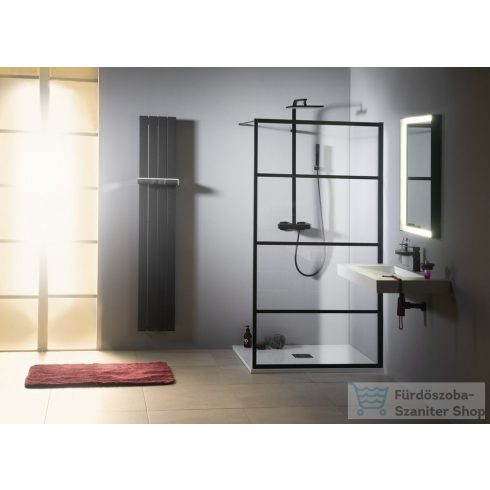 Sapho GELCO CURE BLACK fix zuhanyfal, 700mm, matt fekete (CB70)