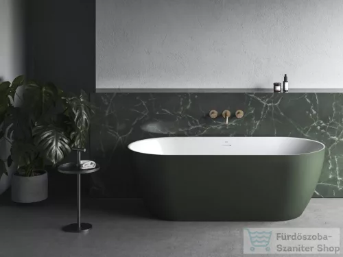 Ravak Freedom O Tec 170x77 cm-es szabadon álló kád fehér lefolyóval,grey green/fehér CD11200000