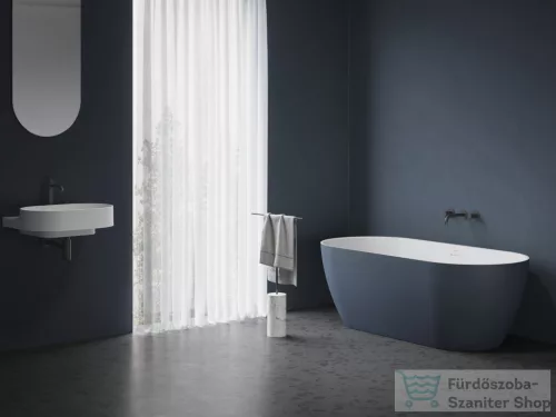 Ravak Freedom O Tec 170x77 cm-es szabadon álló kád fehér lefolyóval,deepsea blue/fehér CD21400000