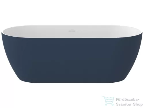 Ravak Freedom O Tec 170x77 cm-es szabadon álló kád fehér lefolyóval,deepsea blue/fehér CD21400000