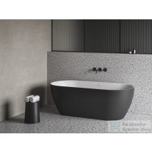   Ravak Freedom O Tec 170x77 cm-es szabadon álló kád fekete lefolyóval,matt fekete/fehér CD51700000