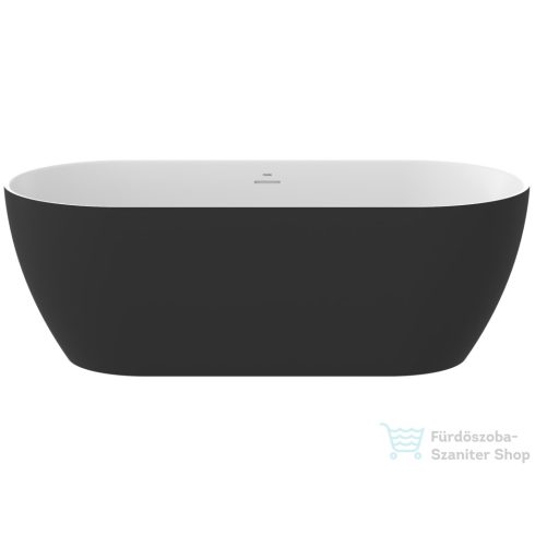 Ravak Freedom O Tec 170x77 cm-es szabadon álló kád fekete lefolyóval,matt fekete/fehér CD51700000