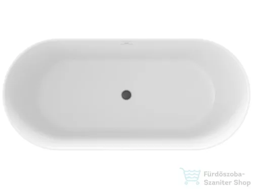 Ravak Freedom O Tec 170x77 cm-es szabadon álló kád fekete lefolyóval,matt fekete/fehér CD51700000