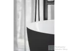 Ravak Freedom O Tec 170x77 cm-es szabadon álló kád fekete lefolyóval,matt fekete/fehér CD51700000