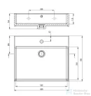 Deante TEMISTO kerámia mosdó 60x50 cm, fali/pultra CDT_6U6S