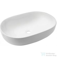   Invena TEJA 60x41 cm-es pultra ültethető mosdó csaplyuk nélkül,fehér CE-09-001-C
