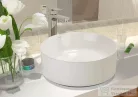 Invena KETO 42 cm-es pultra ültethető mosdó csaplyuk nélkül,fehér CE-14-001-C