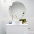 Invena KETO 42 cm-es pultra ültethető mosdó csaplyuk nélkül,fehér CE-14-001-C