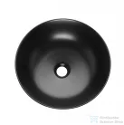 Invena DOKOS 39,5 cm-es pultra ültethető mosdó csaplyuk nélkül,fél-matt fekete CE-19-005-C