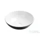 Invena DOKOS 39,5 cm-es pultra ültethető mosdó csaplyuk nélkül,fekete/fehér CE-19-041-C