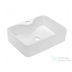   Invena NERI 49x38 cm-es pultra ültethető mosdó,fehér CE-22-001-W