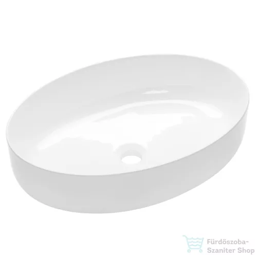 Invena ASTRI 55x41 cm-es pultra ültethető mosdó csaplyuk nélkül,fehér CE-30-001-W