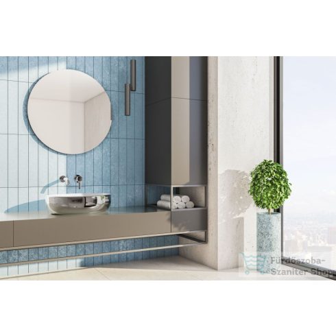 Invena FRESCO 59x41 cm-es pultra ültethető mosdó csaplyuk nélkül,fehér/króm