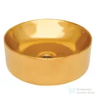 Invena KOS 41,5 cm-es pultra ültethető mosdó csaplyuk nélkül,arany CE-38-009-C