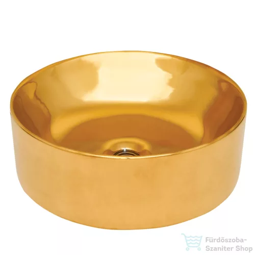 Invena KOS 41,5 cm-es pultra ültethető mosdó csaplyuk nélkül,arany CE-38-009-C