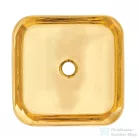 Invena MALAGA 39x39 cm-es pultra ültethető mosdó csaplyuk nélkül,arany CE-39-009-C