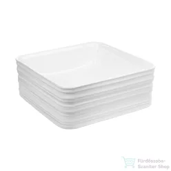   Invena AKTE 38x38 cm-es pultra ültethető mosdó,fehér CE-54-K01-C