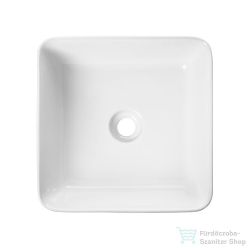 Invena AKTE 38x38 cm-es pultra ültethető mosdó,fehér CE-54-K01-C