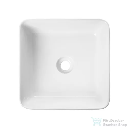 Invena AKTE 38x38 cm-es pultra ültethető mosdó,fehér CE-54-K01-C