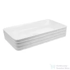 Invena AKTE 66x38 cm-es pultra ültethető mosdó,fehér CE-54-P01-C