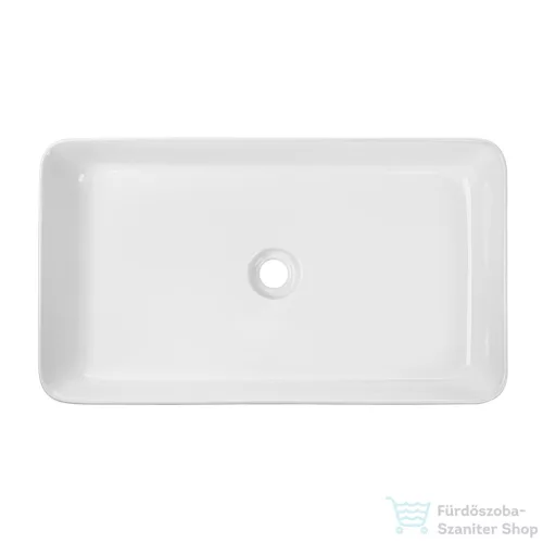 Invena AKTE 66x38 cm-es pultra ültethető mosdó,fehér CE-54-P01-C