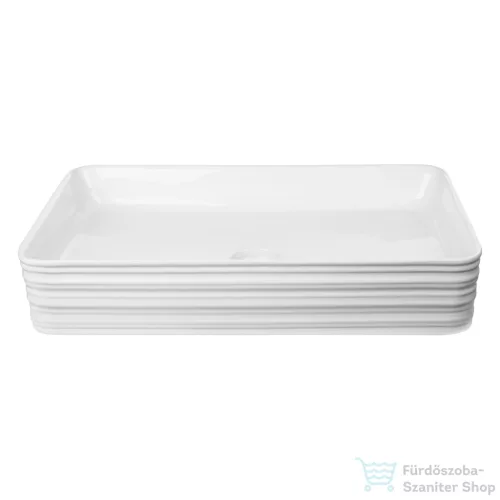 Invena AKTE 66x38 cm-es pultra ültethető mosdó,fehér CE-54-P01-C